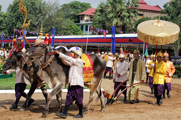 The Royal Ploughing Ceremony in Cambodia