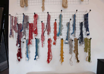 Picture of the day: Skeins of lotus fiber yarn