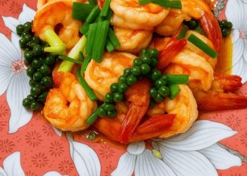 Picture of the day: Sautéed shrimps with green peppercorn