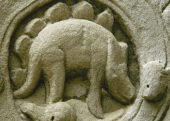 Picture of the day: A dinosaur in a Khmer temple!