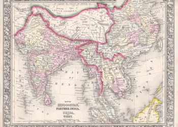 Picture of the day: Map of Hindoostan, Farther India, China, and Tibet