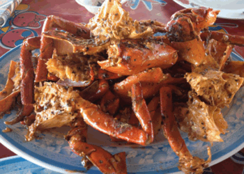 Crab sautéed with black pepper