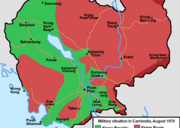 Picture of the day: Military situation in Cambodia in August 1970