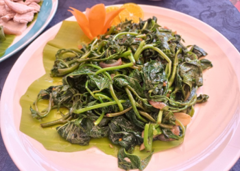 Picture of the day: Sautéed sweet potato leaves