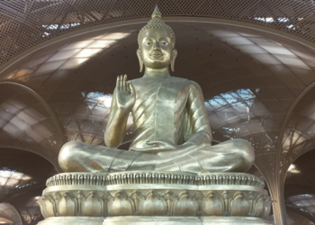 Picture of the day: Blessing Buddha of Techo International Airport Departure Hall