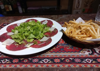 Picture of the day: Beef Carpaccio and Fries at O’Fun, Phnom Penh