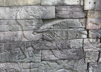 Picture of the day: Khmer Warrior vs Demon at Banteay Chhmar