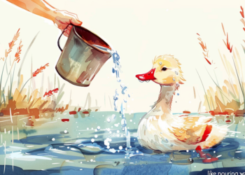 Khmer Proverb: Like Water Off a Duck’s Back (Khmer-Style)