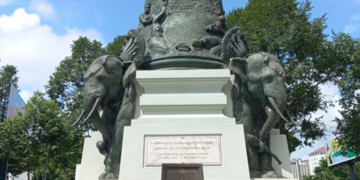 World War I memorial in Phnom Penh honoring Cambodian soldiers who died serving France.