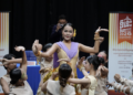 Traditional Khmer dance performance during the signing ceremony of the partnership between the Cambodia Tourism Board (CTB) and Phare Ponleu Selpak, celebrating the launch of the Tini Tinou International Circus Festival 2026 in Cambodia.
